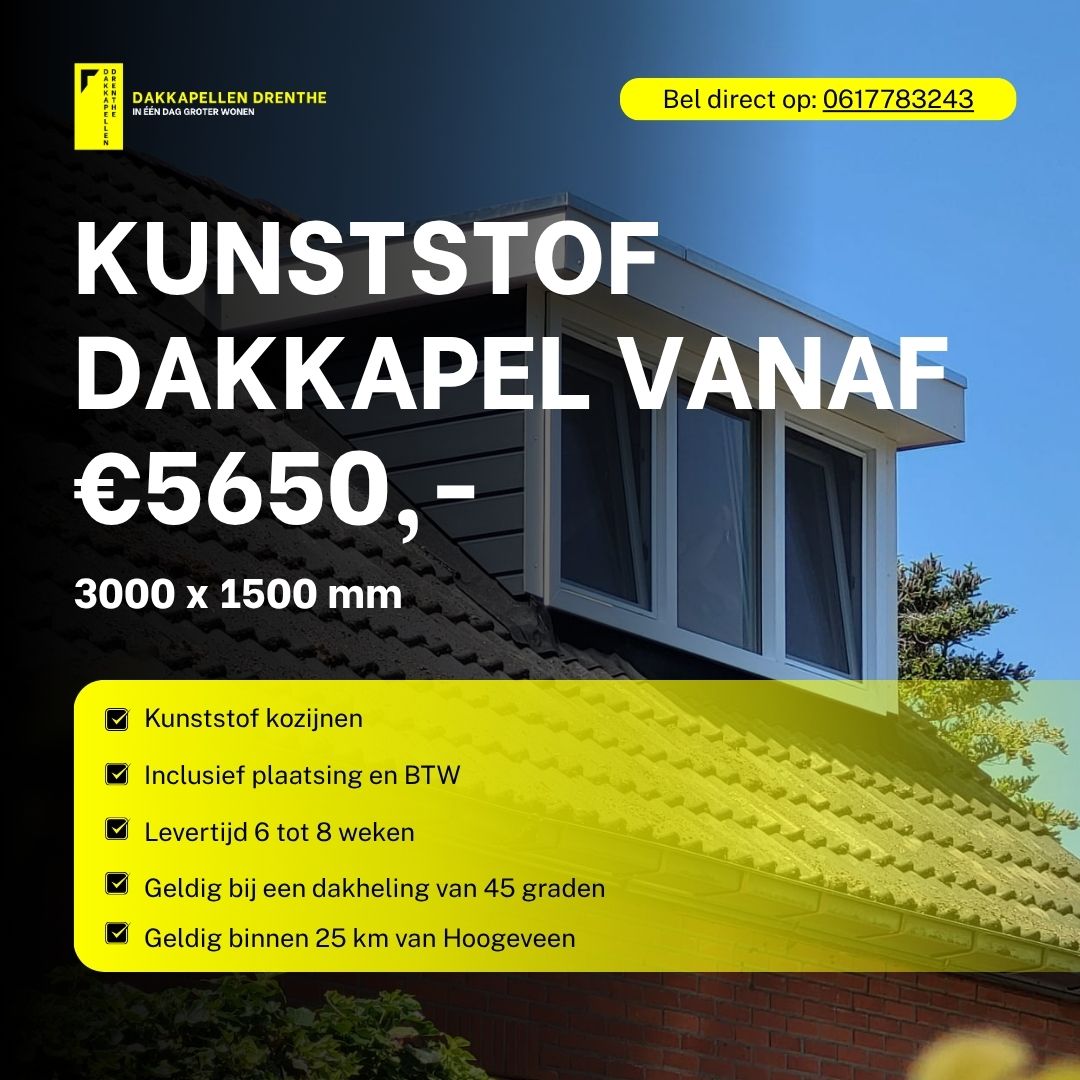Dakkapellen Drenthe - aanbieding