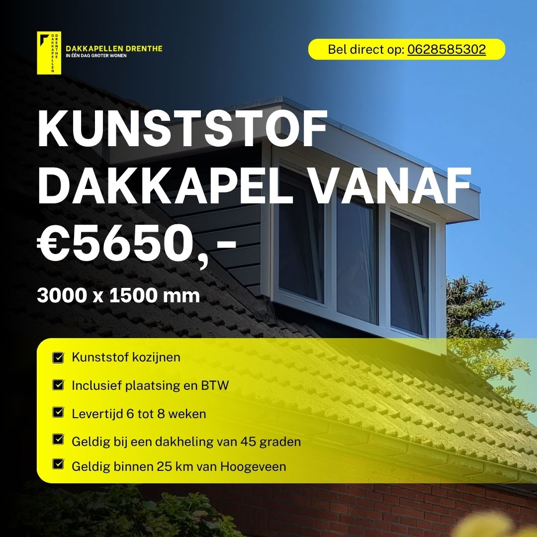 Dakkapellen Drenthe - aanbieding